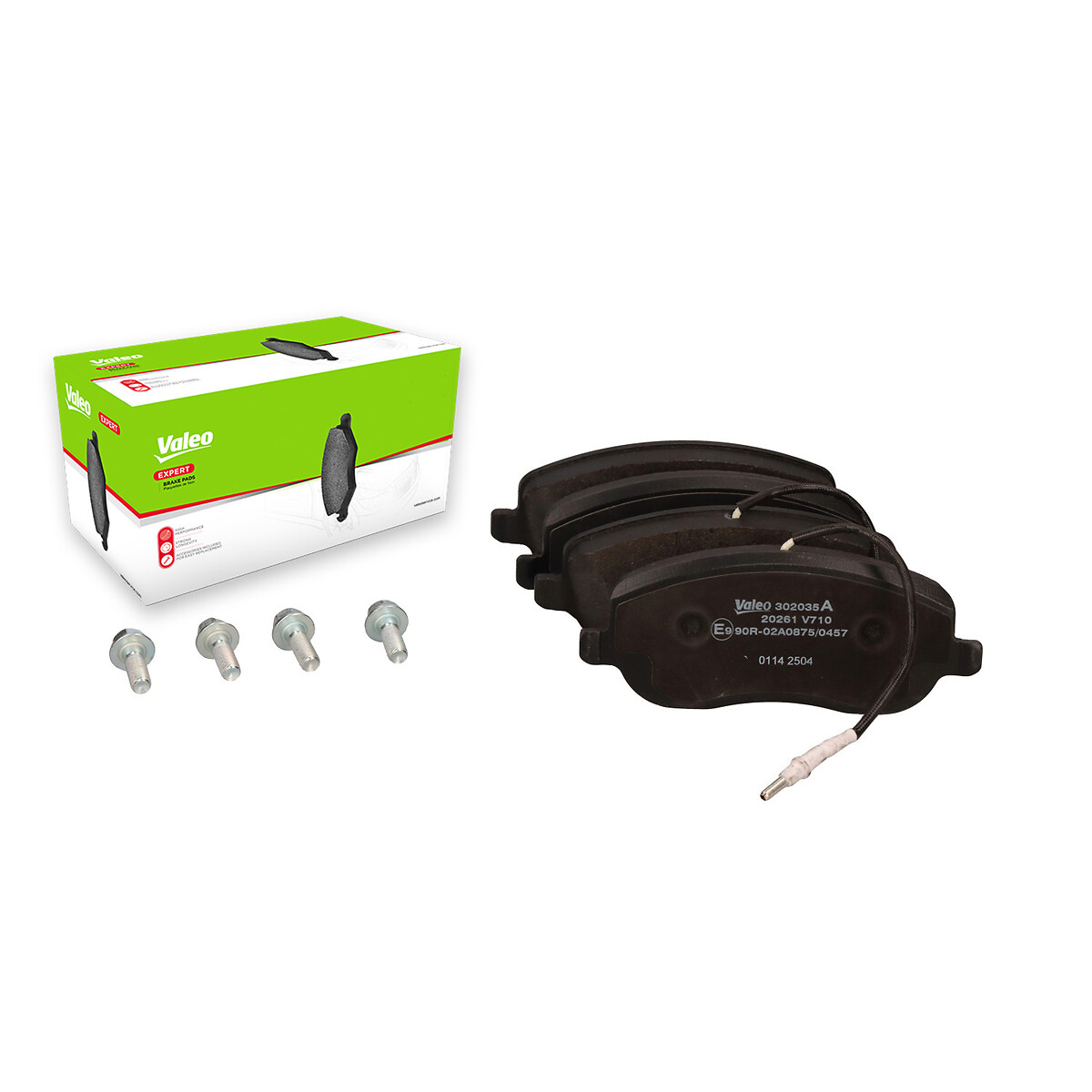 Jeu de 4 plaquettes de frein VALEO ref. 302035A